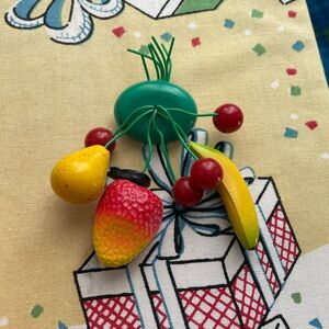 Fruit Brooch Vintage Reproduction Luxulite
